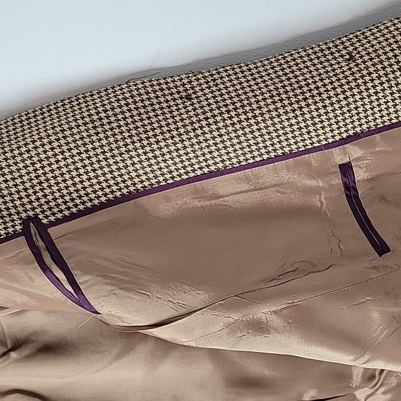 346 Brooks Brothers Herringbone Elbow Patch Wool Blazer Brown - Picture 6 of 11